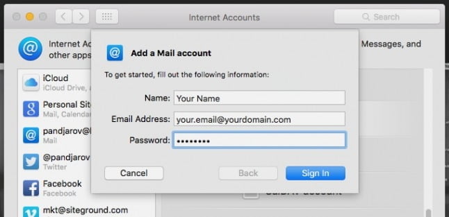 MacMail instellingen5