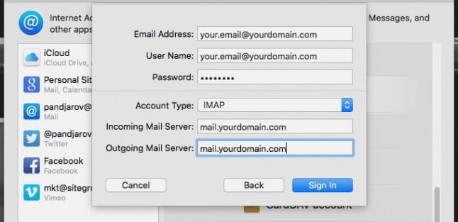 MacMail instellingen6