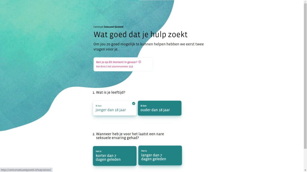 Centrum Seksueel Geweld advies hulptool