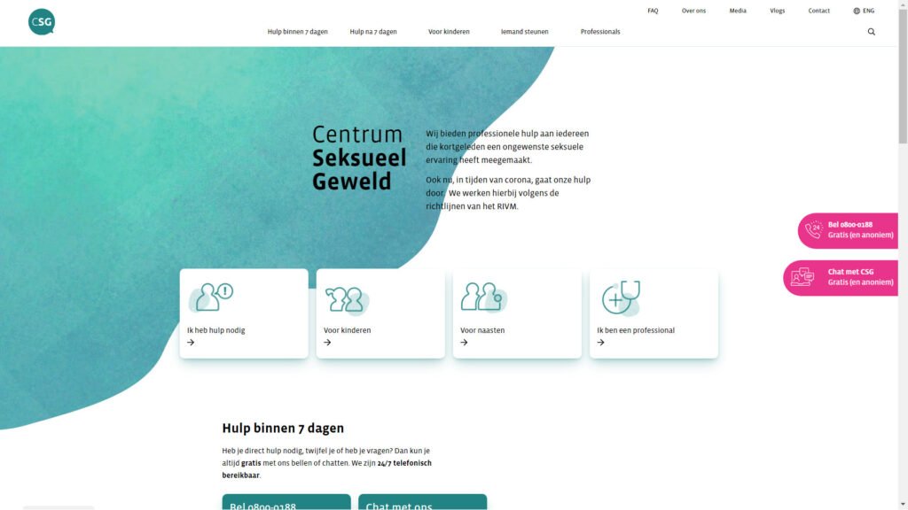 Screenshot Centrumseksueelgeweld