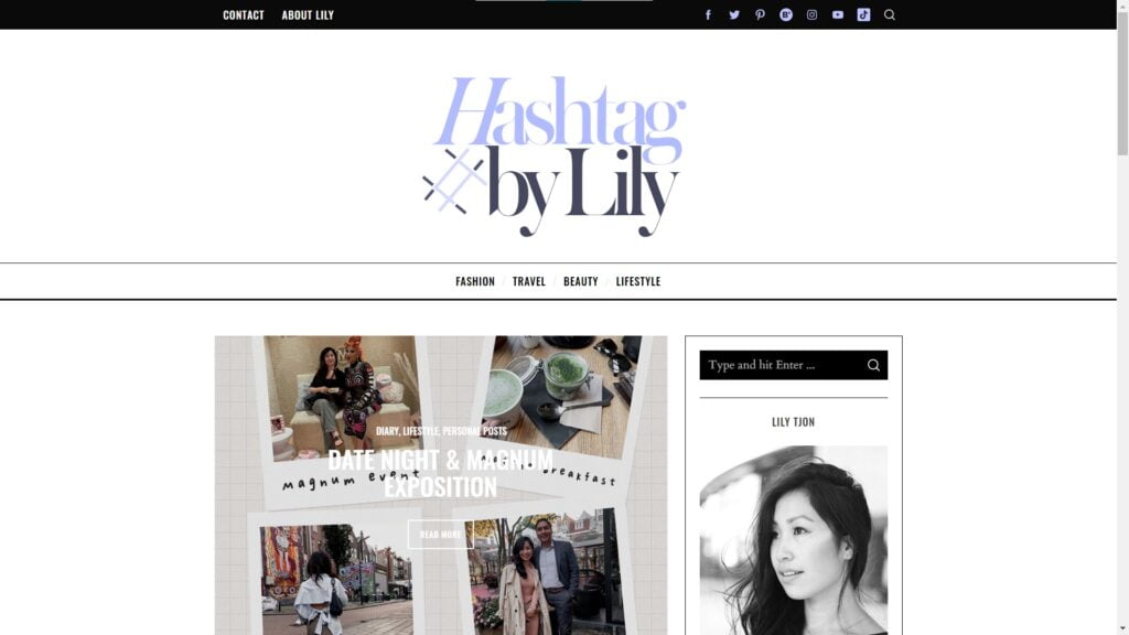 Screenshot HashtagbyLily