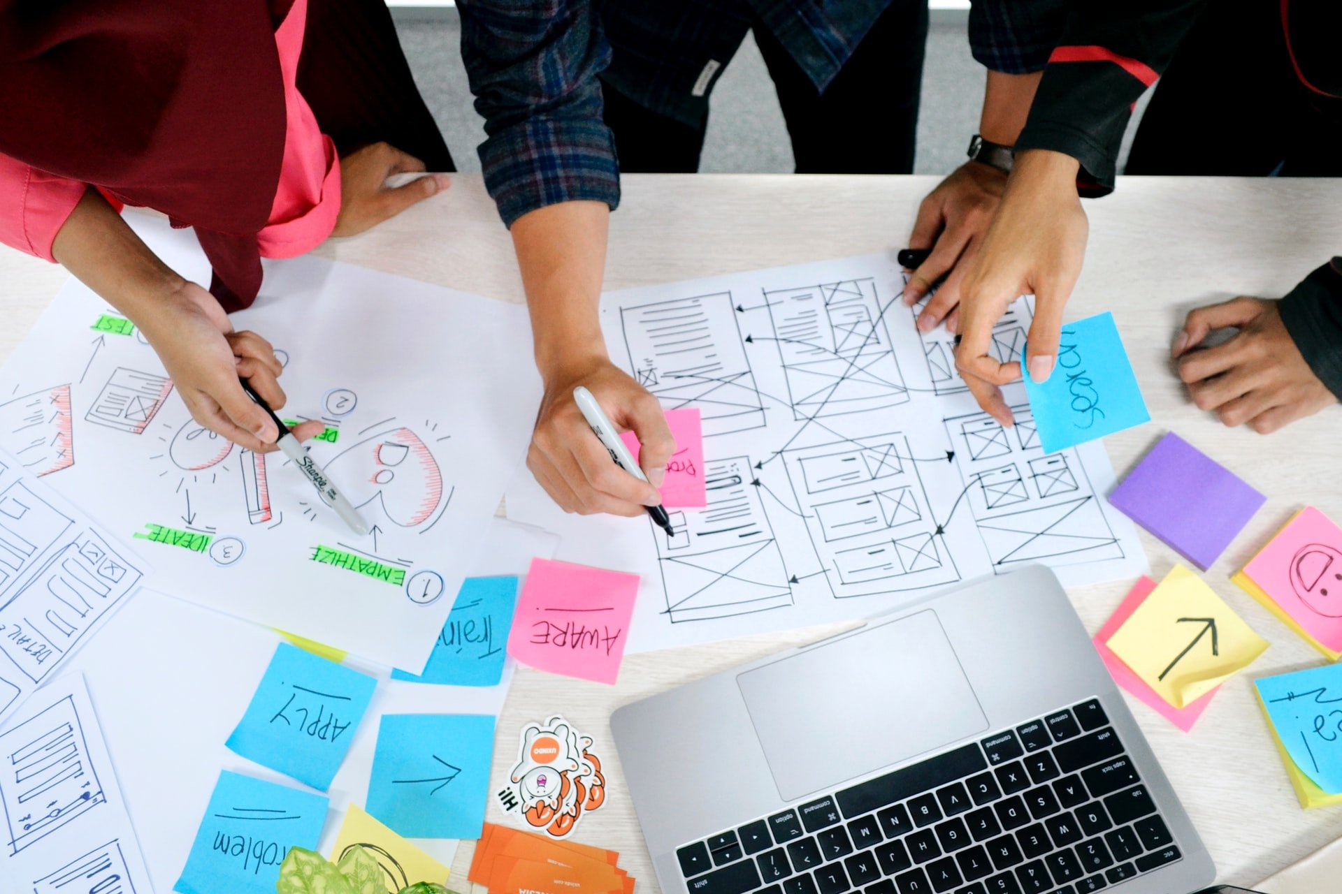 Blauwwwdruk UI en UX design