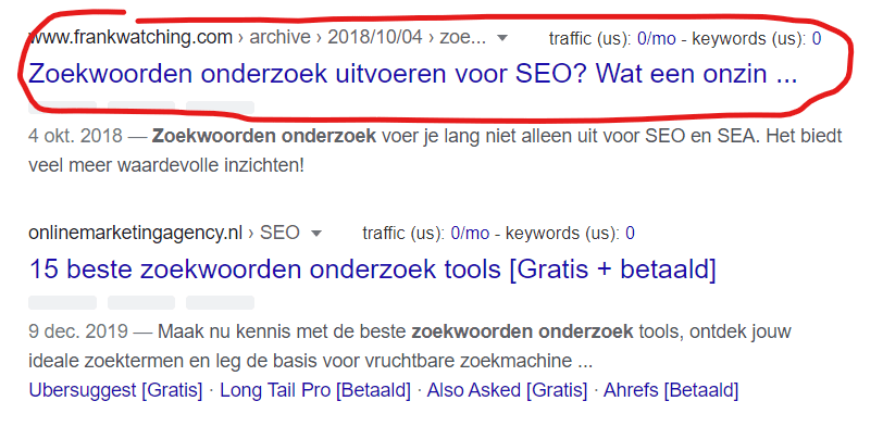 SEO Hoe kom ik op de eerste pagina van Google 1