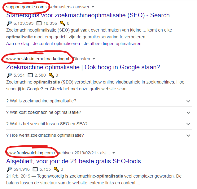 SEO Hoe kom ik op de eerste pagina van Google 19